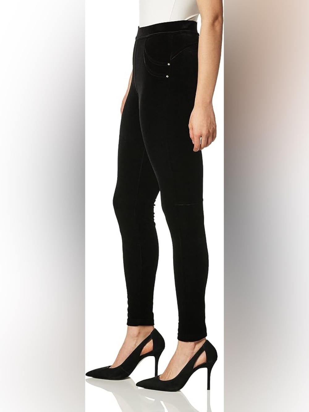 Calvin Klein black velvet leggings sz S